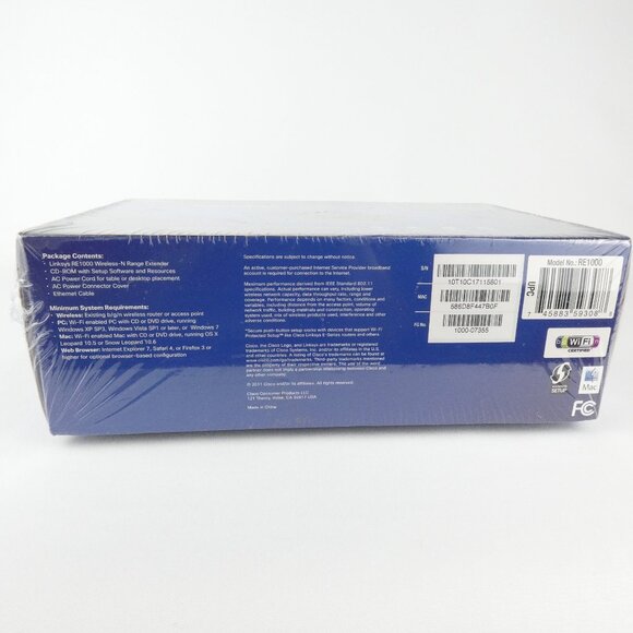 Cisco Linksys RE1000 Wireless N Range Extender Black 802.11n NEW / SEALED - Picture 7 of 13
